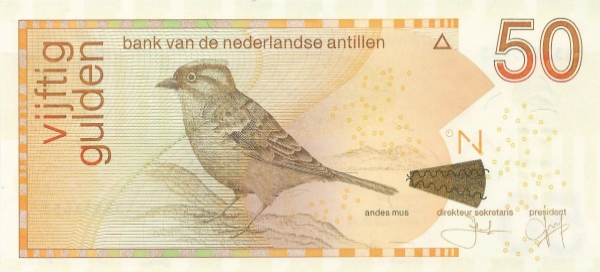 P30h Netherlands Antilles - 50 Gulden Year 2016